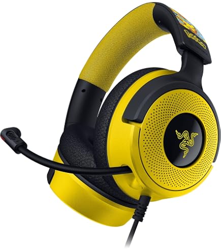 Razer Kraken V4 X Pokémon Edition - Fone de ouvido USB com fio