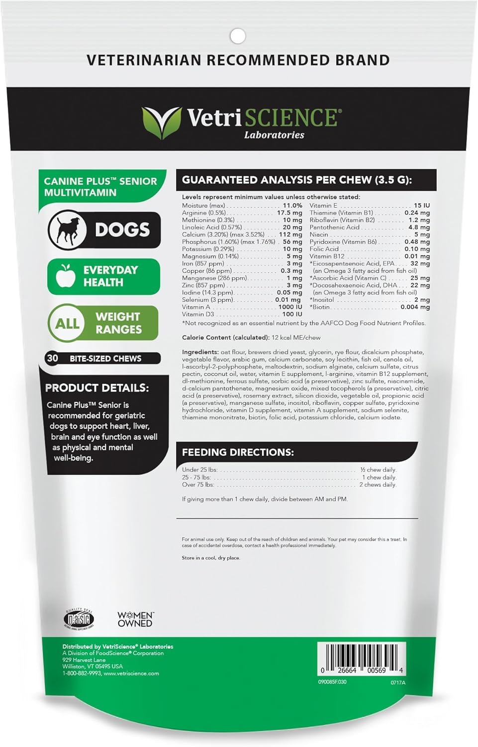 vetriscience canine plus multivitamin