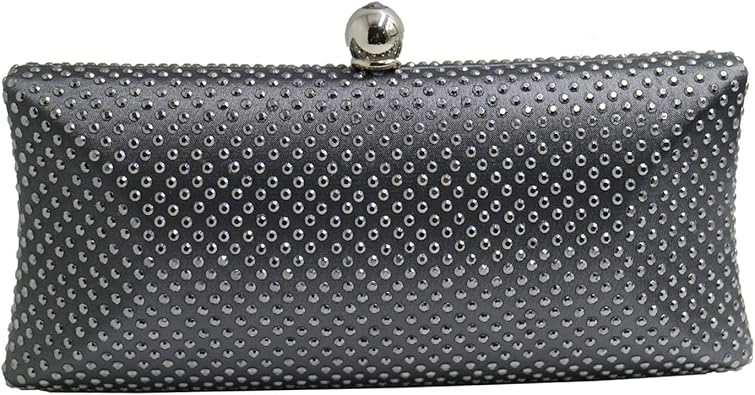 grey evening bag