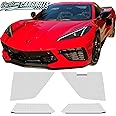 customcargrills 4pc Mesh Set for 2020-2023 Chevy Corvette C8 Radiator Grille Vent