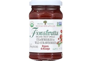 Rigoni Di Asiago Fiordifrutta Organic Fruit Spread, Strawberry, 8.82 Ounce