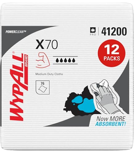Amazon.com: WypAll PowerClean X80 Cloths Heavy Duty Wipes (41026