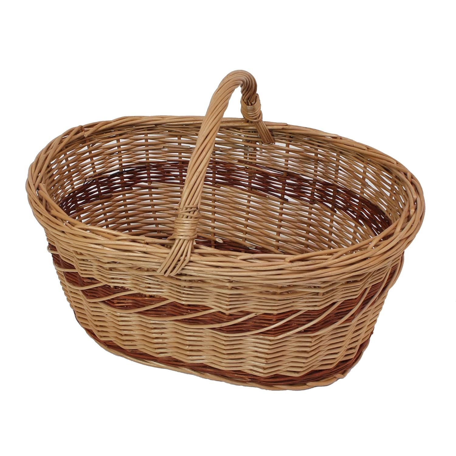 Frank Flechtwaren Großer Einkaufskorb Weidenmix: Amazon.de: Küche & Haushalt