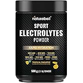 Sport Electrolytes Powder No Sugar, 500g (52 Servings) | Electrolyte Hydration Drink Mix with Sodium, Potassium, Magnesium, L-Glutamine, Beta Alanine, & Coconut Water – Tropical Pineapple Flavor