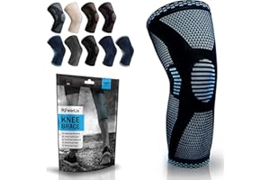 POWERLIX Knee Compression Sleeve - Best Knee Brace for Knee Pain for Men & Women Knee Support for Running, Basketball, Volley