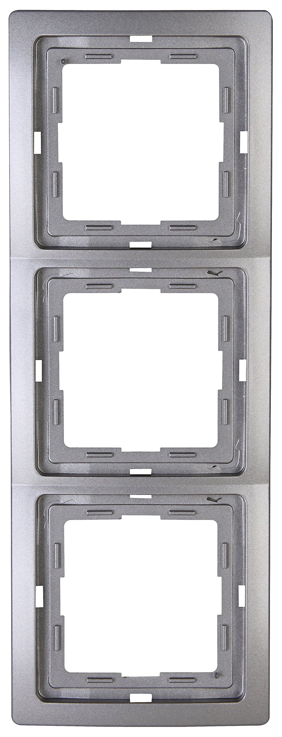 Kopp Venice Covering Frame 3-Hole 400343064 Pack of 1 Platinum — image 1