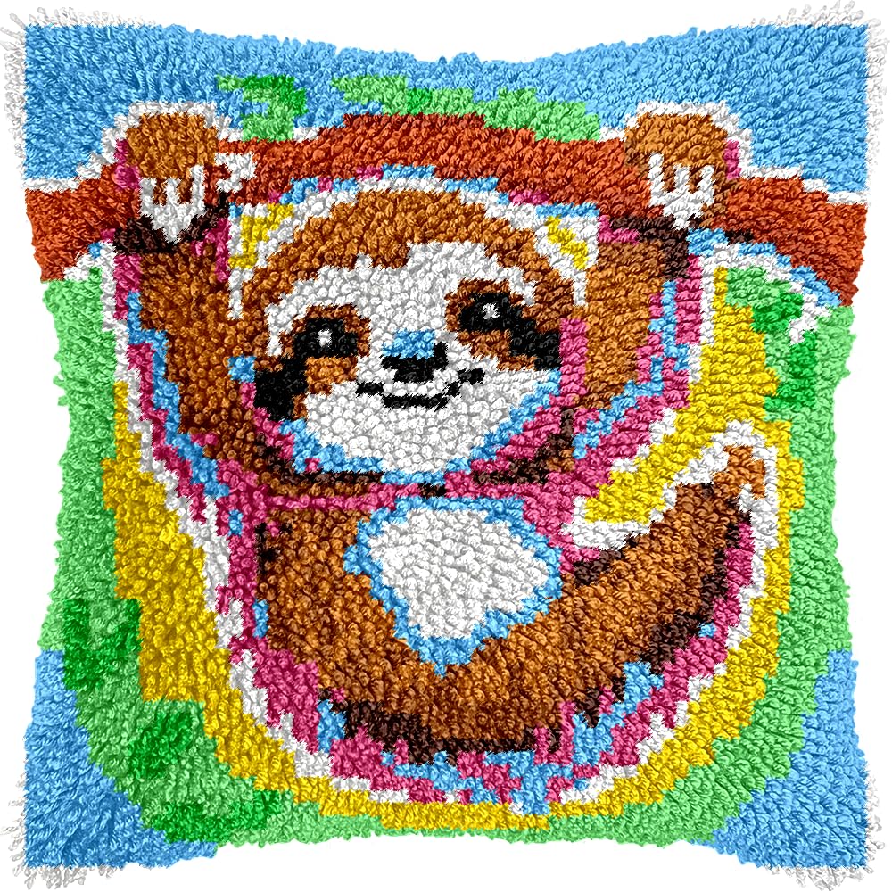 veirousa Cute Sloth Latch Hook Kits for Adults Kids
