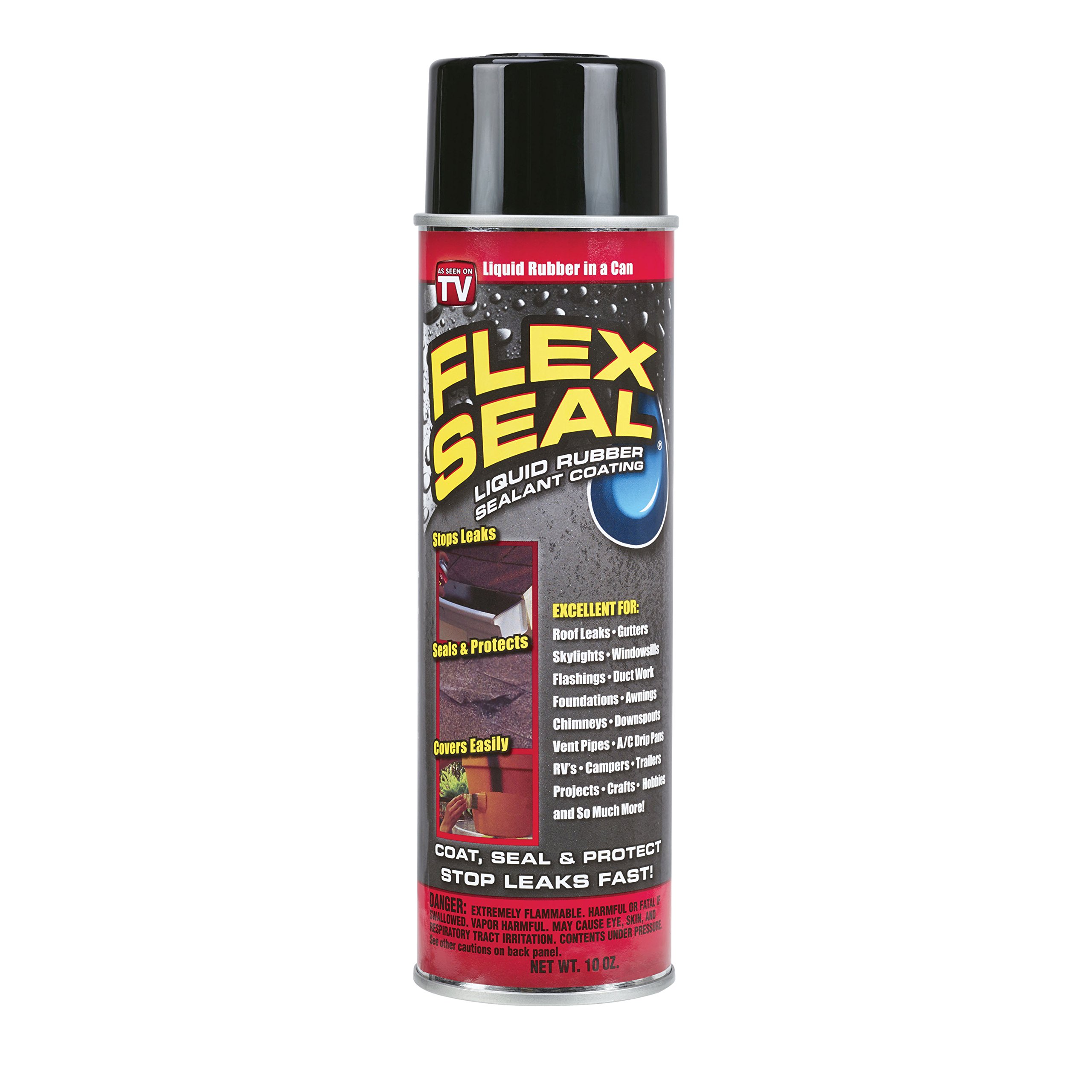 Flex Seal Spray Rubber Sealant Coating, 10oz, Black Buy Online in