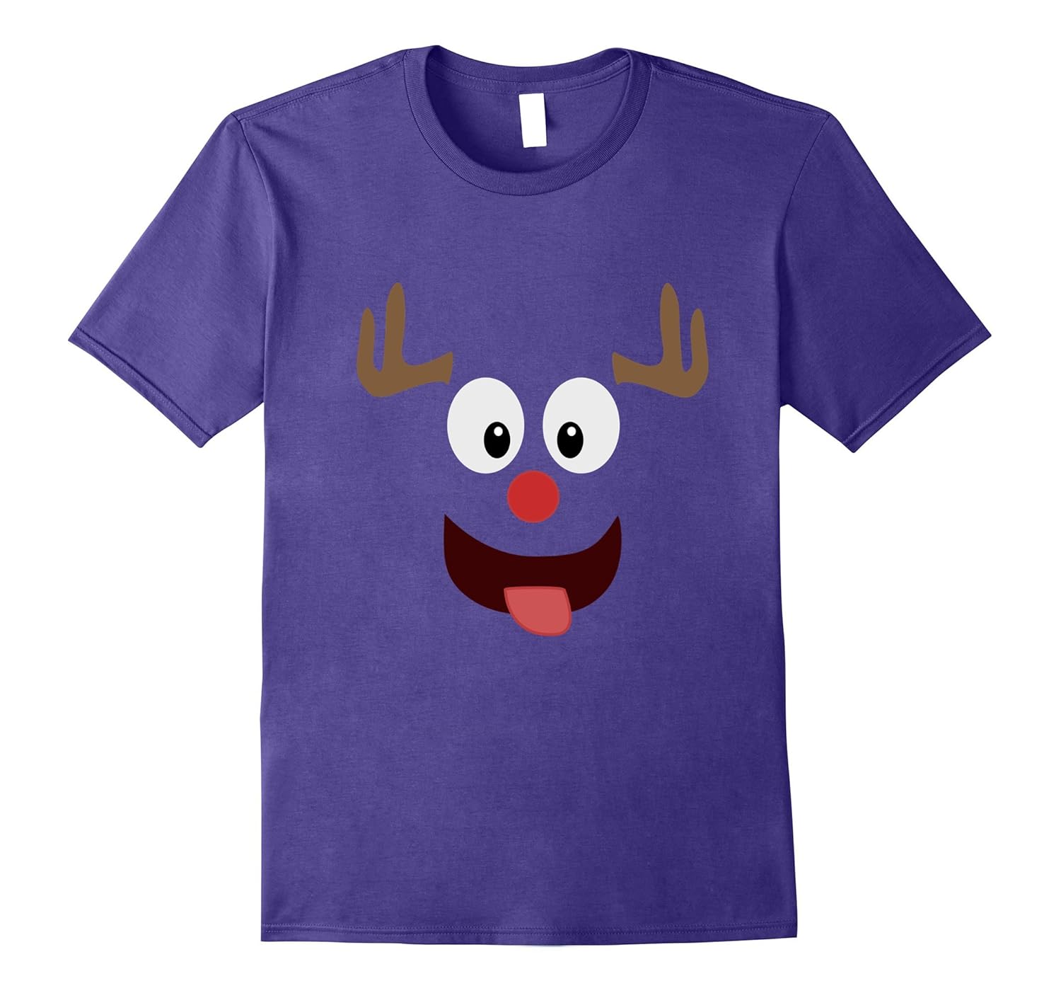 Reindeer Face Funny Christmas Holiday Shirt-ANZ