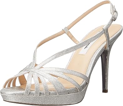 nina franya wedge sandal silver