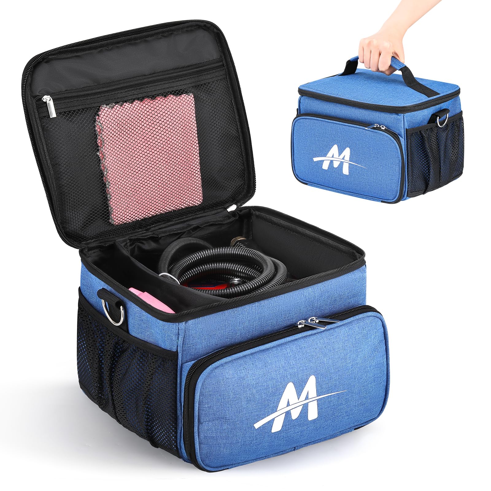 Photo 1 of Moongiantgo Steam Cleaner Carry Bag, Protective Organizer Case with Adjustable Compartments & Extra Pockets for Handheld Steamer Accessories (Storage Bag Only, Machine Not Included)