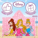 Disney Princess Hooded Towel 100% Cotton Large Poncho Kids Bath Beach Wrap view 7