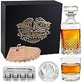 Whiskey Decanter Set for Men Decanter Set with Glasses Crystal Whiskey Bottle Luxury Birthday Gifts For Men Gifts for Father's Day Christmas Gifts (Eagle)
