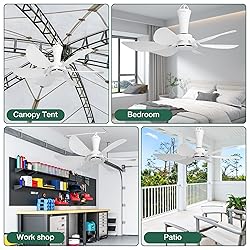 Roodike 22.5" Small Ceiling Fan for Outdooor