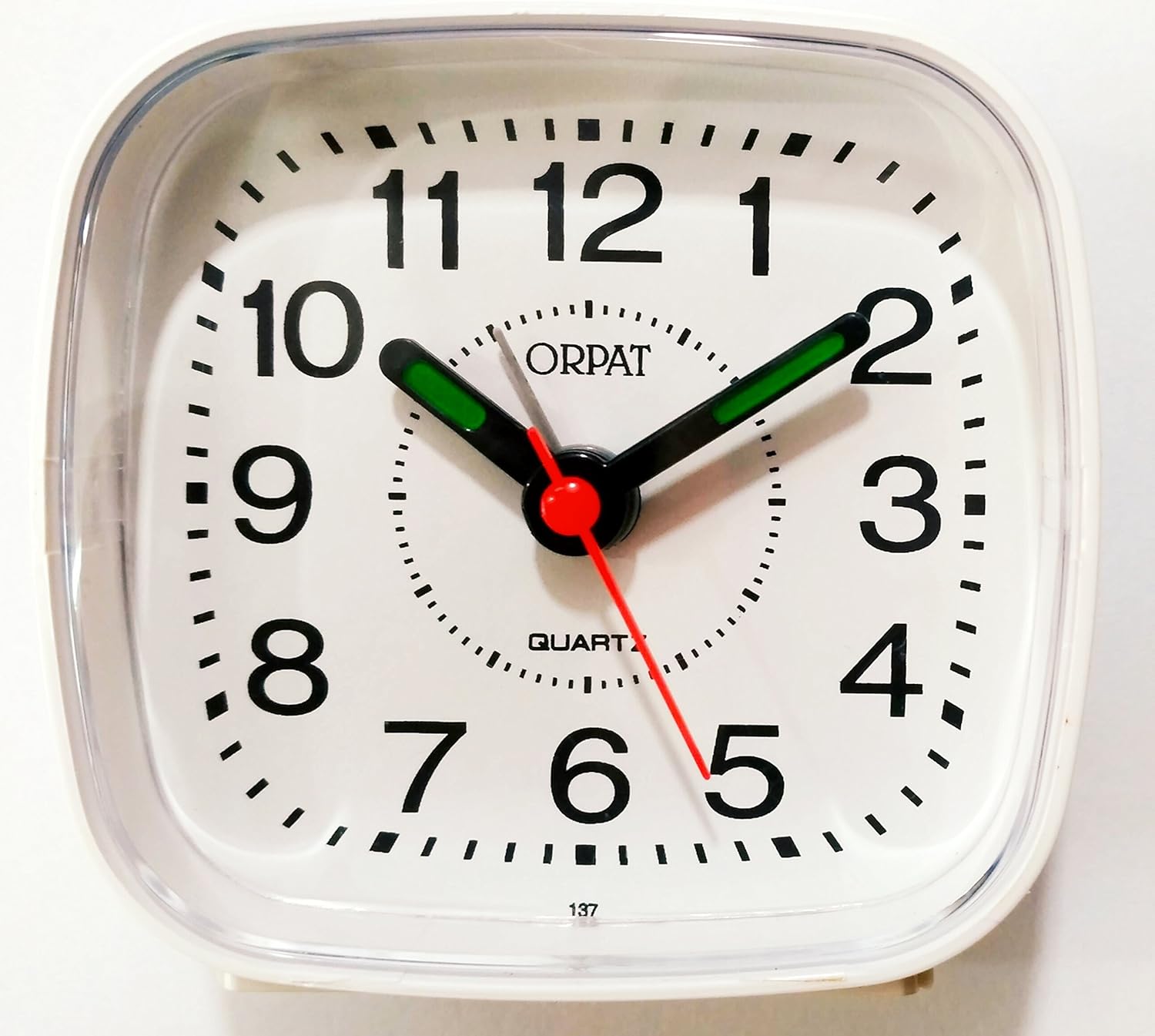 Buy Orpat Beep Alarm Clock (White,Small, 7.18 cm x 3.3 cm x 6.8 cm, TBB