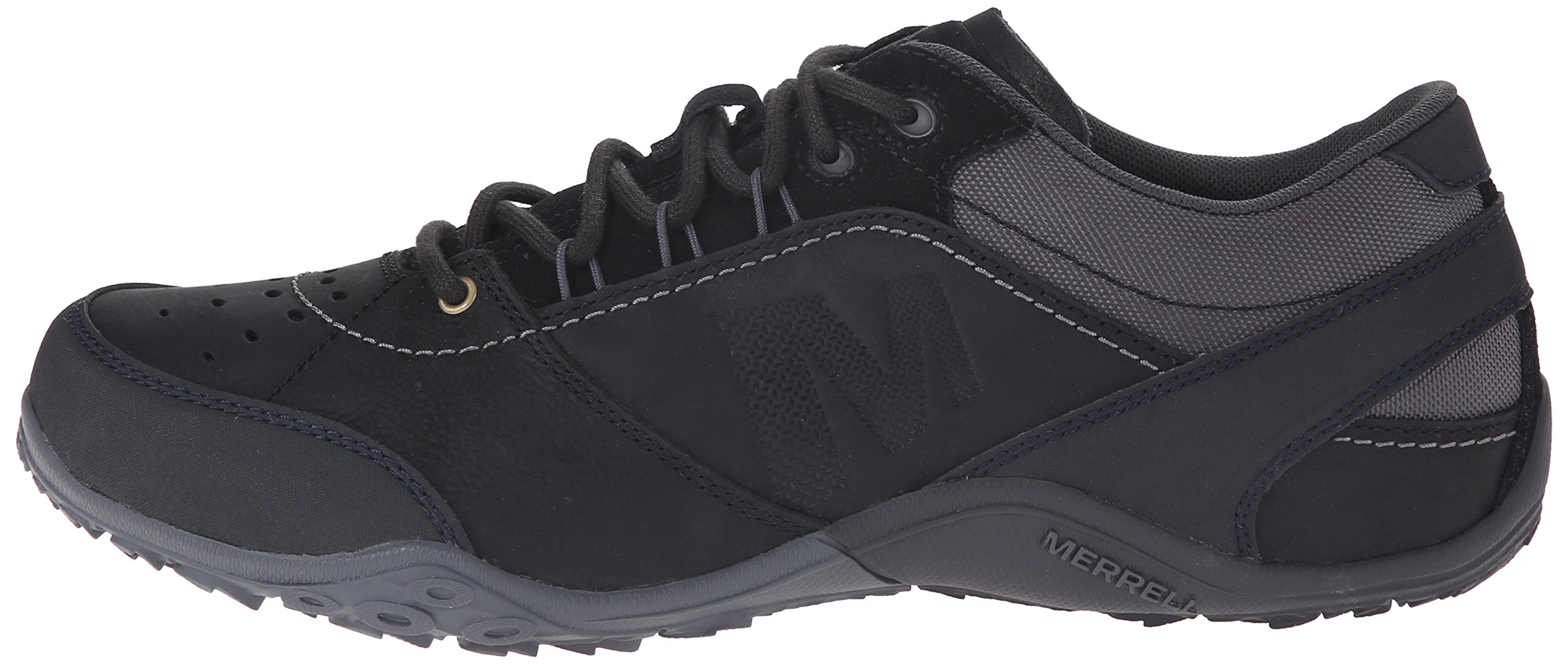 Merrell Wraith Fire Mens Size 9 Black Leather Casual Walking Shoes Sneakers Merrell Leather Upper M Casual Shoes for Men for sale | eBay main image 4