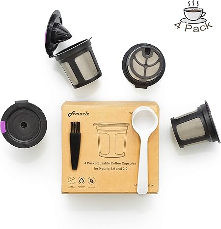 Amazon.com: Amacle K tazas reutilizables para Keurig Brewers ...