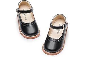 Felix & Flora Toddler Little Girl Mary Jane Dress Shoes - Ballet Flats for Easter Flower Girl Party School Shoes.