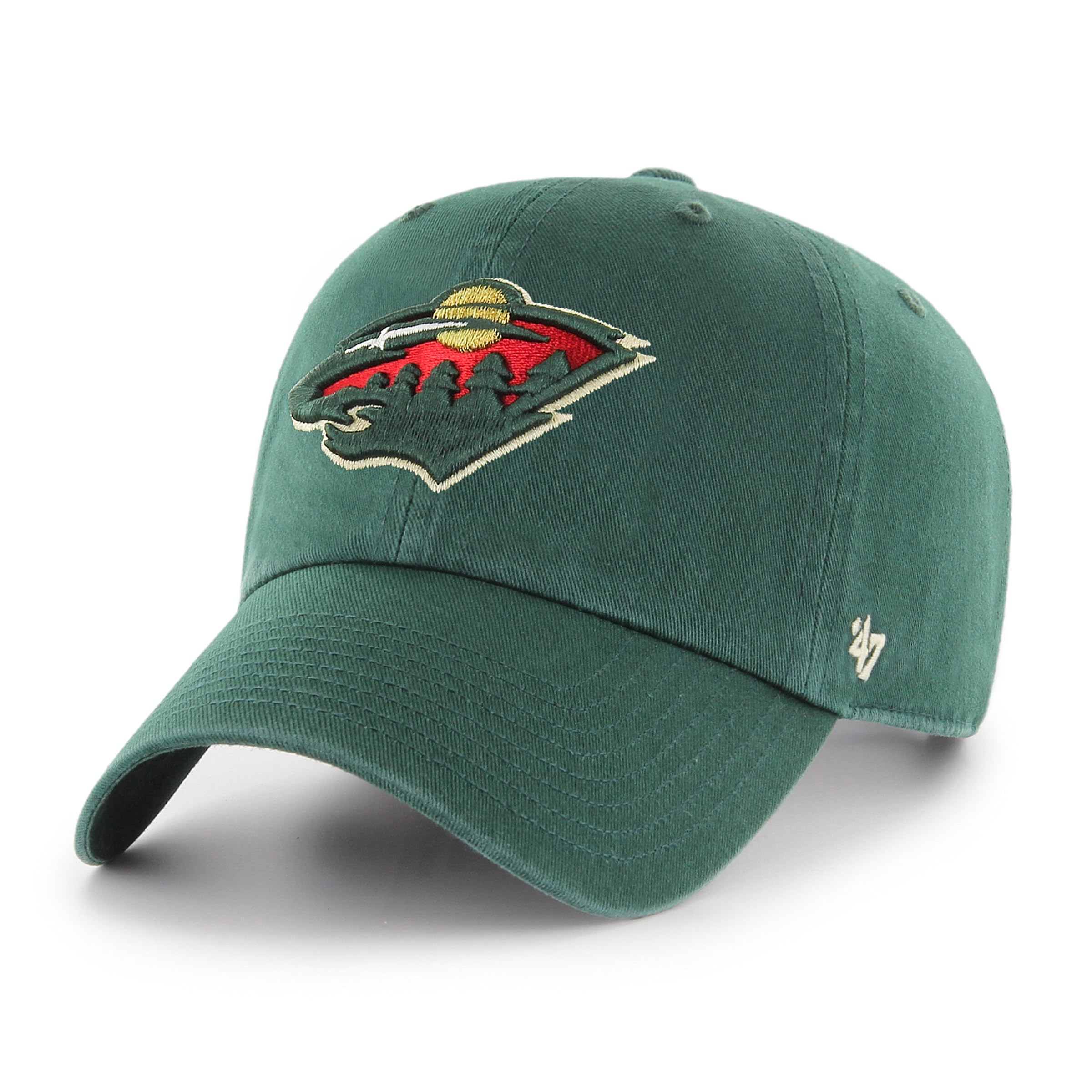'47 Brand Adjustable Cap - CLEAN UP Minnesota Wild dark green