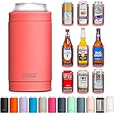 DUALIE 3 in 1 Insulated Can Cooler - 15+ Colors - Universal Size for 12 oz Cans, Slim Cans, and Bottles