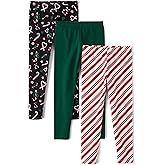 The Children's Place Big Girls' Fashion Leggings, Heather Grey 47827 (Pack of 2), Large/10/12