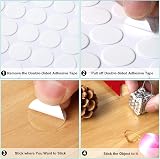 JANYUN 280 PCS Double Sided Adhesive Dots 20mm Clear Putty Removable Waterproof view 6