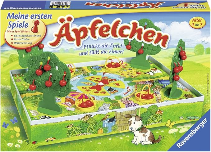 Ravensburger 22236 Apfelchen Sammelspiel Fur Kinder Apfel Plucken Fur 2 4 Spieler Ab 4 7 Jahren Amazon De Spielzeug