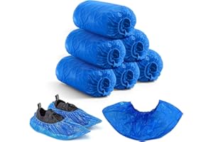 Shoe Covers Disposable, 100 Pcs Shoe Covers Non Slip, Durable Shoe Protectors Covers for Indoor Floor Carpet, Construction, O