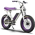 MACFOX Ebikes for Adults, 750W Electric Bike Wheelie 25 MPH Max Speed, 38 Miles Range, 20" Fat Tire E-Bike with Front Suspension, E-Bikes for Riding to School, X1S(Class-3)