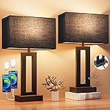 Nightstand Table Lamps for Bedrooms Set of 2