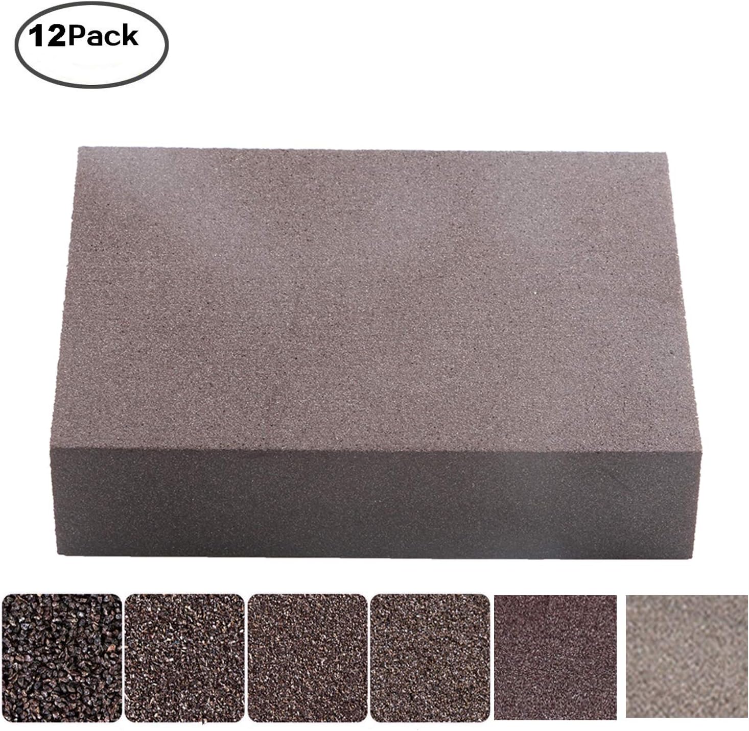 12PCS Sanding Sponge, 6 Different Specifications Assortment Sanding