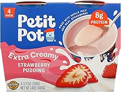 Petit Pot Strawberry Protein Pudding 4pk, 14 OZ | 8g protein