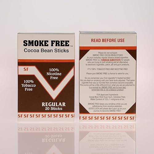 Smoke Free Herbal Cocoa Cigarettes - Two Pack - 100% Tobacco & Nicotine Free  - Non-Addictive Tobacco Substitute - Premium Regular Flavor in Saudi Arabia 