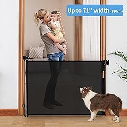 Veraste Retractable Baby Gate,Mesh Baby Gate or