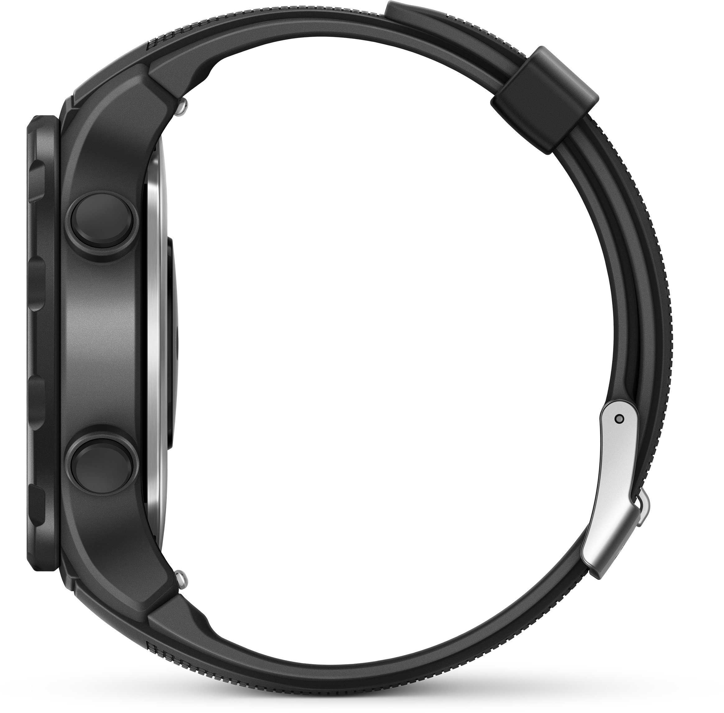 HUAWEI WATCH 2 (Bluetooth) Smartwatch mit schwarzem Sportarmband (NFC, Bluetooth, WLAN, Android Wear™ 2.0) schwarz