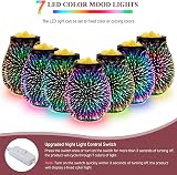 Bobolyn Electric Wax Melts Burner with 3D Fireworks LED Colors, Glass Warmer view 3