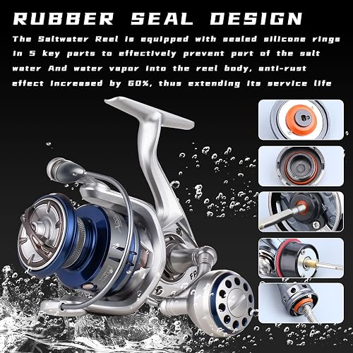 aluminum saltwater reels TRCCo. Salt & River Fly Reel | CNC | Saltwater-Proof 33 lb drag KastKing Kapstan Elite Saltwater Spinning