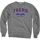 Blue 84 NBA unisex-adult Nba Officially Licensed Crewneck Sweatshirt Sanded Fleece Gray
