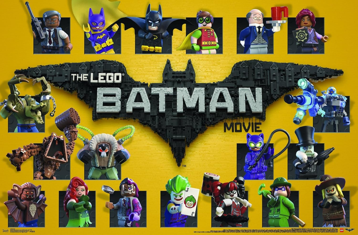 Trends International LEGO Batman Grid Wall Poster 22.375" x 34"