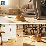 TDBS Bamboo Broom Indoor Floor Brush Natural Bamboo Handle 127cm view 8