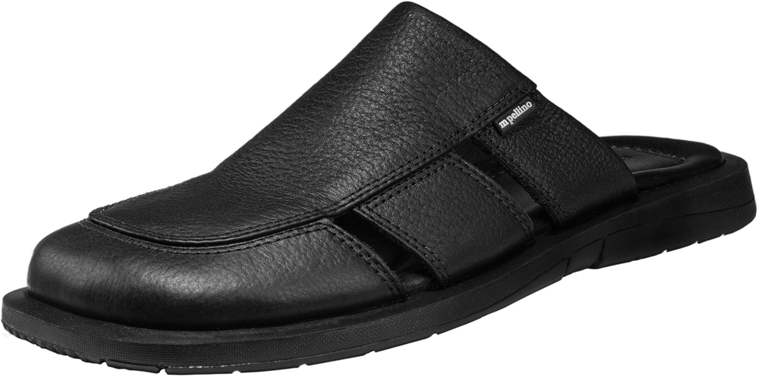 Handmade Genuine Dress Leather Sandals for Men Close Toe Slip On