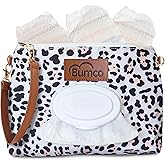 Bumco Diaper Clutch - Portable Wipes Dispenser & Baby Travel Essential, Airtight Dispenser, Refillable Wipes Container, Travel Baby Essentials, Diaper Bag Purse