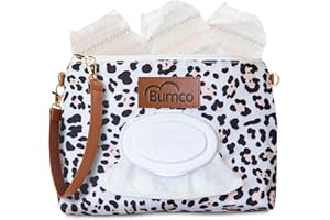 BABY BUM BRUSH Bumco Diaper Clutch - Portable Wipes Dispenser & Baby Travel Essential, Airtight Baby Wipes Dispenser, Refillable Wipes Container, Travel Baby Essentials, Baby Wipe Dispenser, Diaper Bag Purse