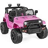 Best Choice Products 12V Kids Electric Vehicle Toy Ride On Car with Parent Remote Control for Toddlers, Seat Harness, 61 lbs Weight Capacity, Locking Doors, Spring Suspension, Bluetooth - Pink
