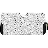 Plasticolor 002828W01 Peanuts Snoopy Expressions Windshield Accordion Sunshade