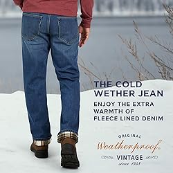 Fleece-Lined Regular Jeans - Medium Vintage by