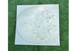 BETONEX Plastic Mold for Concrete, Plaster Decorative Moon Starry Sky Stars #D11 (Plastic 0.8 mm)