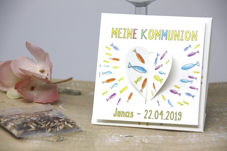 3 Motive - Gastgeschenke zur Taufe, Kommunion, Konfirmation, Firmung, Geburtstag - Geschenke für Gäste - Personalisiert inkl.