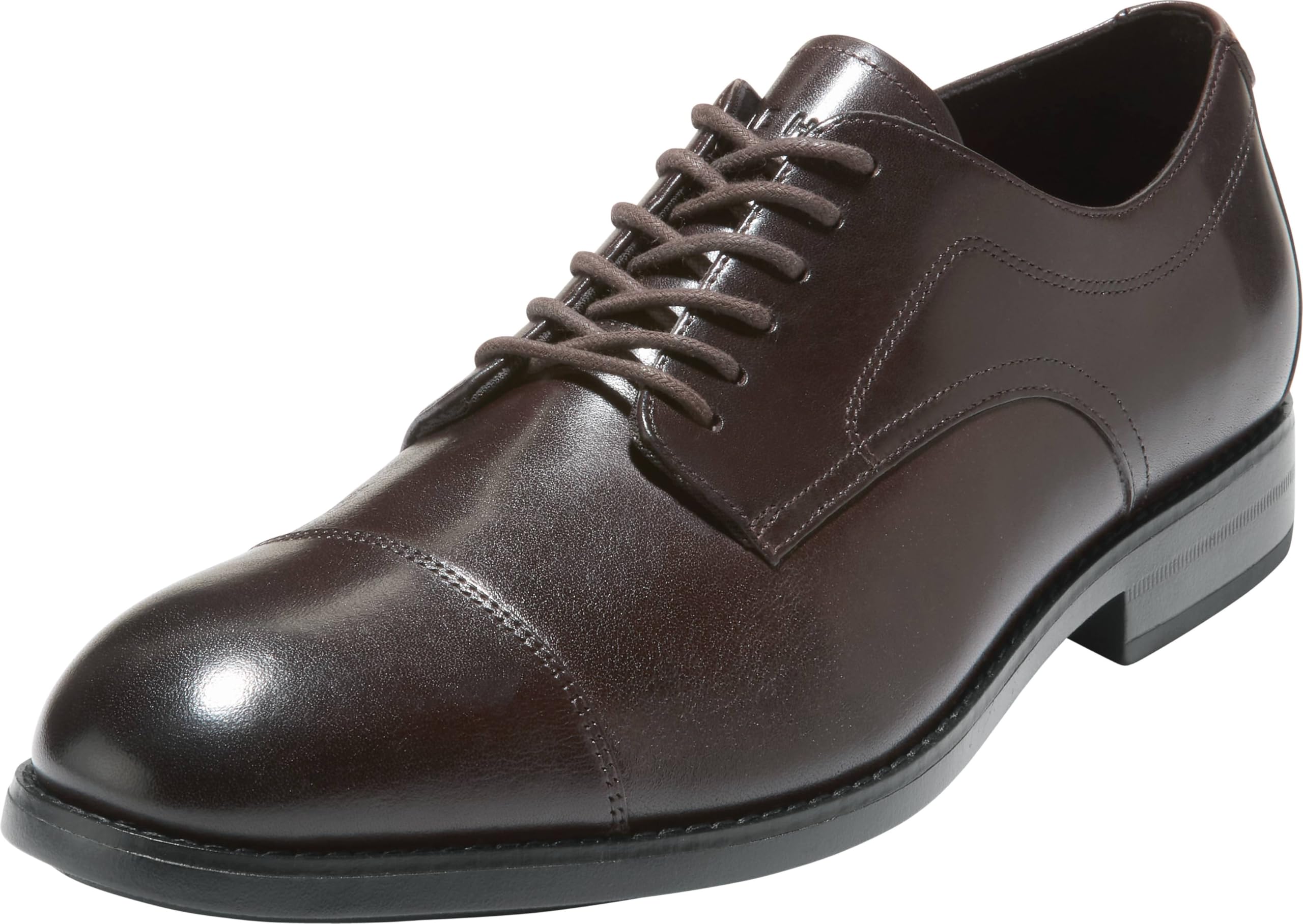 Cole Haan Men’s Harmon Grand Cap Toe Oxfords, Dark Chocolate/Black Water Proof, 7-W US