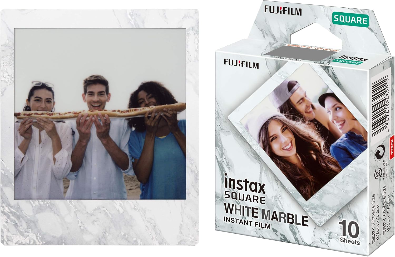 instax SQUARE instant film, WHITEMARBLE border, 10 shot pack, suitable for all instax SQUARE cameras and printers - Image 5
